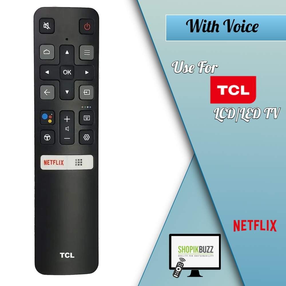 TCL Smart Android TV Remote Control – Replacement Controller for TCL LED & Android TVs