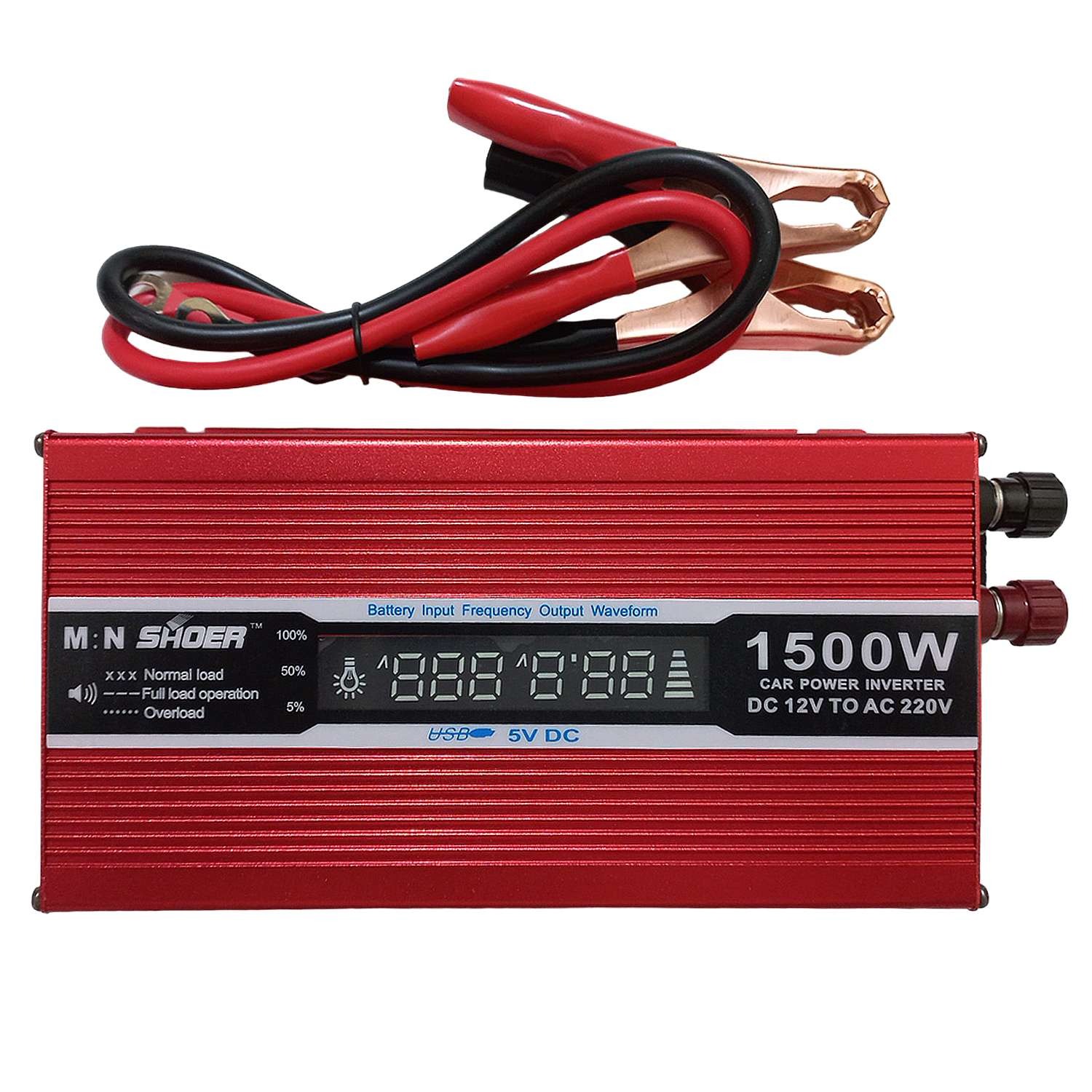 MN SUOER 1500W Car Power Inverter – High Power DC to AC Converter for Vehicles