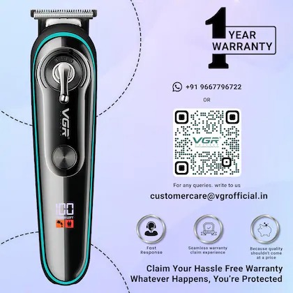VGR Professional Hair Clipper & Trimmer – Rechargeable Grooming Machine - Image 5