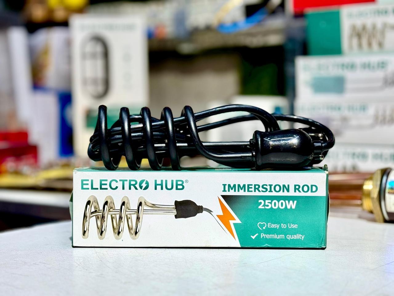 Water Heater Immersion Rod 2500W – Fast & Safe Electric Bucket Heater | Portable Immersion Heating Rod - Image 2