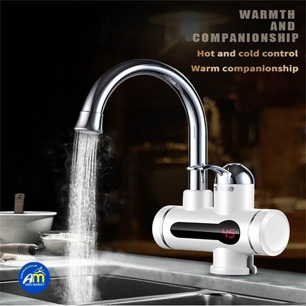 Instant Electric Water Heater Tap with Digital Display & Shower Head – For Kitchen & Bathroom - Image 4